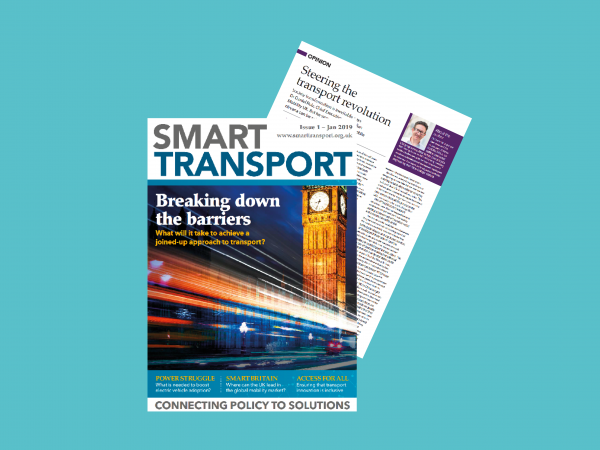 The cover of the magazine Smart Transport from January 2019
